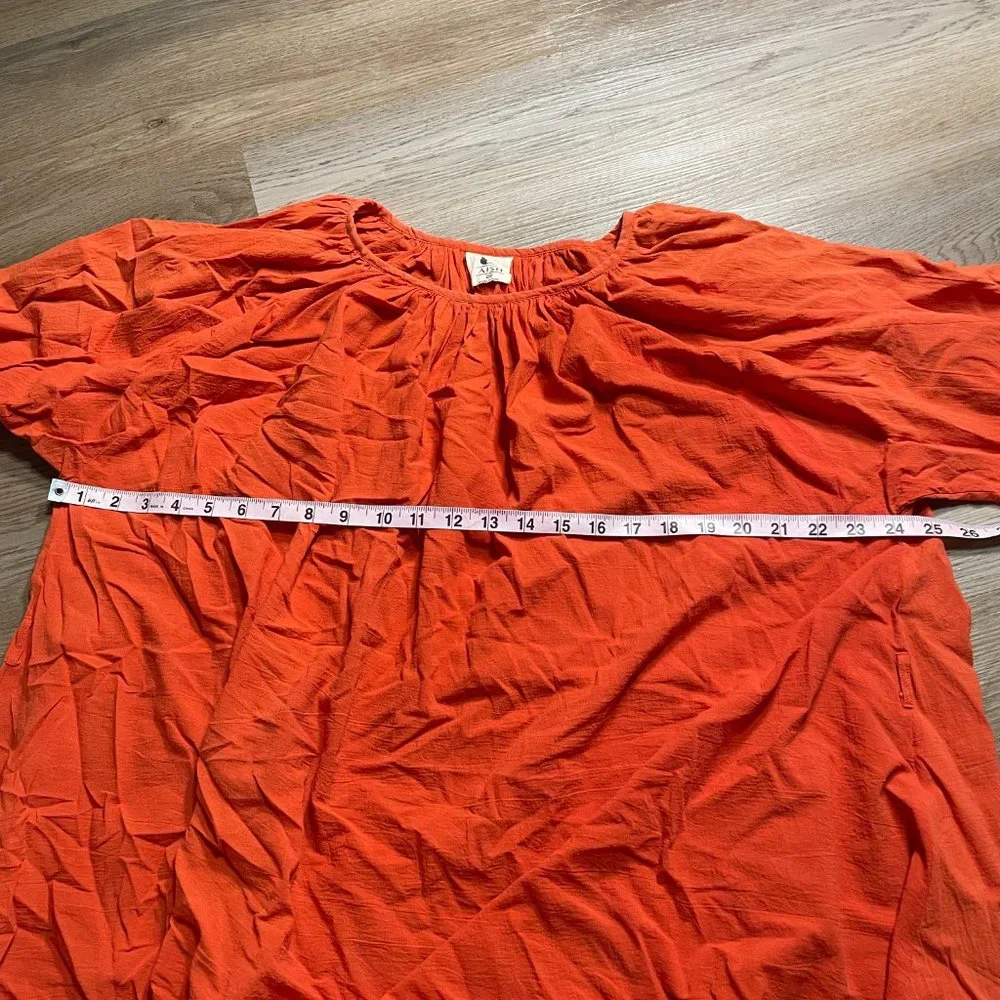 AISH Anara Tarun Dress O/S orange FLAWED missing belt - a couple marks
